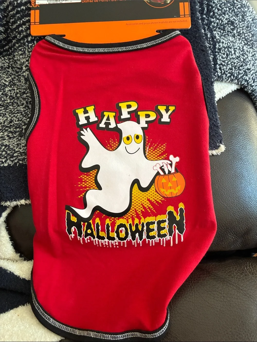 Pet dog happy Halloween small 12-13” shirt